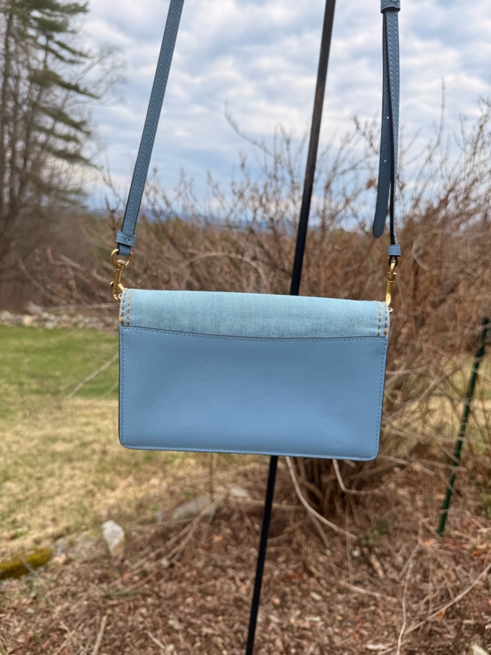Coach Hayden Denim tea rose  crossbody bag - Picture 7 of 15